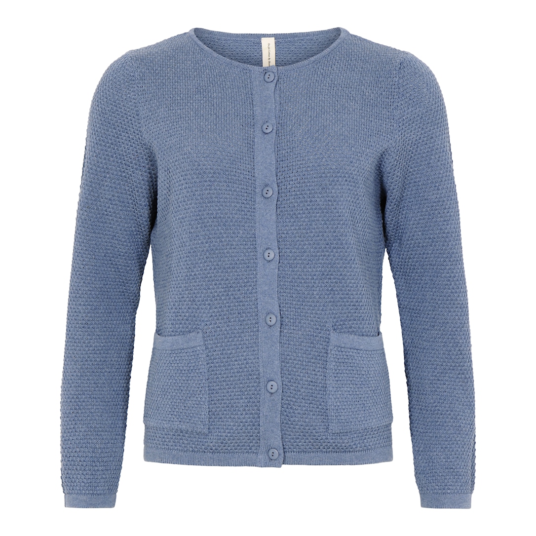 Skovhuus Kvinde Strik Cardigan Blue XL