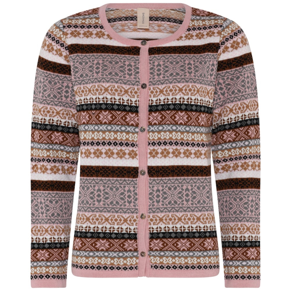 Skovhuus Kvinde Strik Cardigan Old Rose XXL