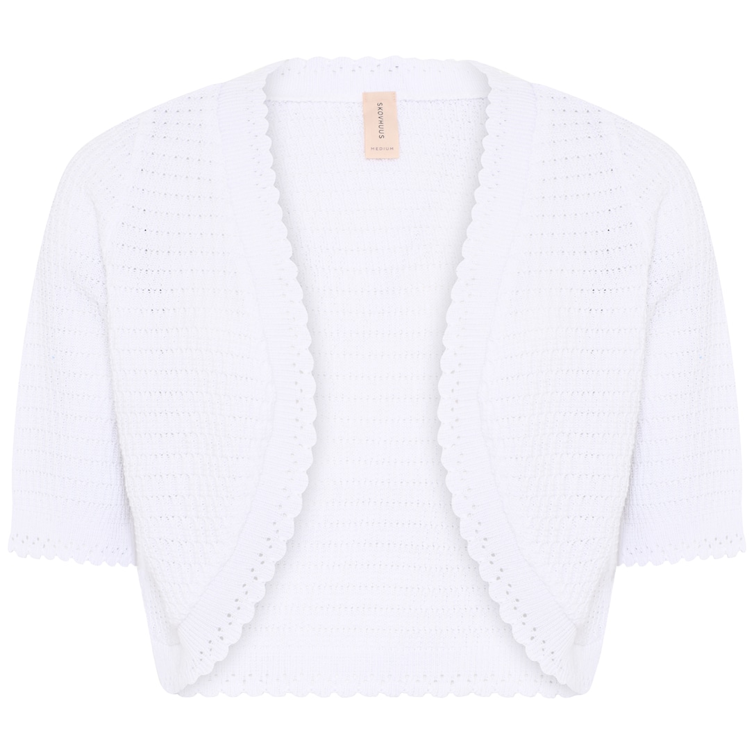 Skovhuus Kvinde Strik Bolero White S