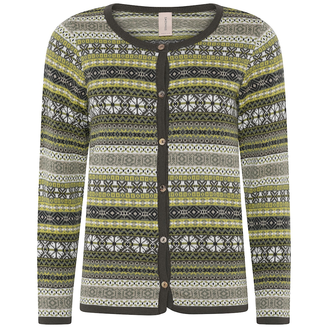 Skovhuus Kvinde Strik Cardigan Oasis XXXL