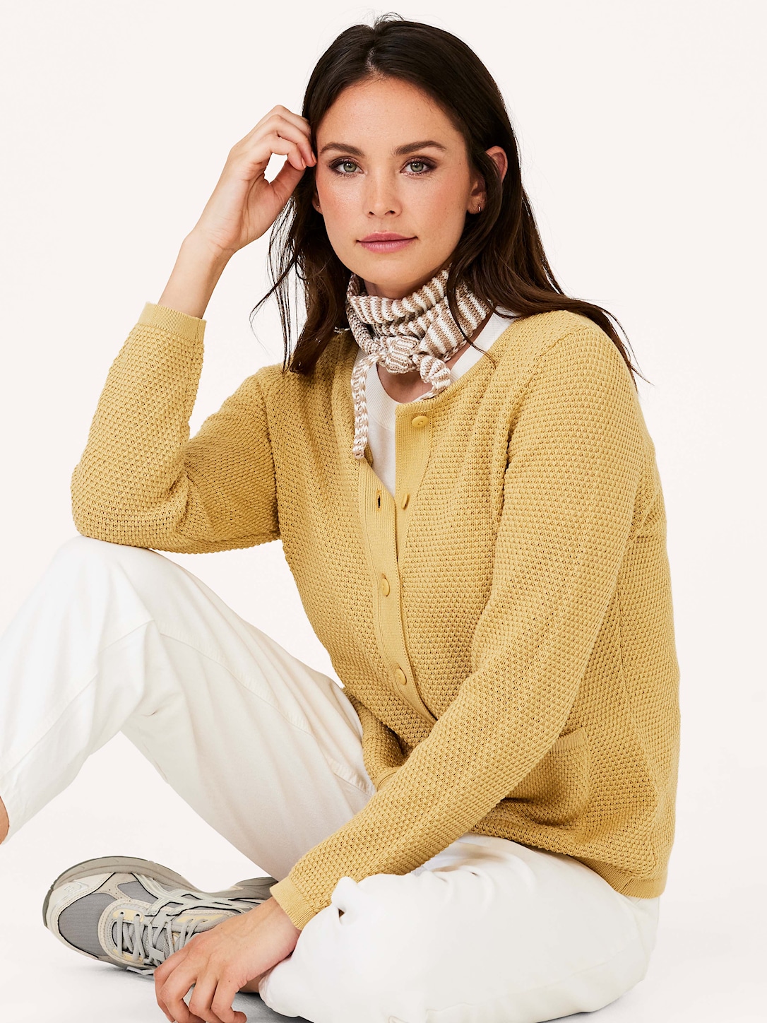 Skovhuus Kvinde Isabella Cardigan Hemp Yellow