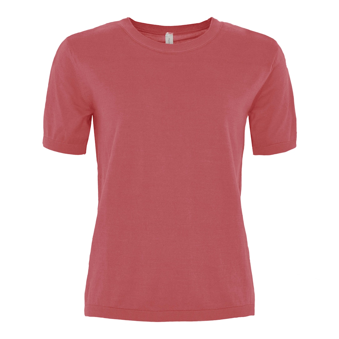 Skovhuus Kvinde T-shirt I Strik Begonia Pink M