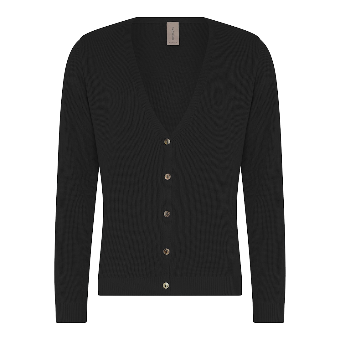 Skovhuus Kvinde Lily V-hals Cardigan Black S