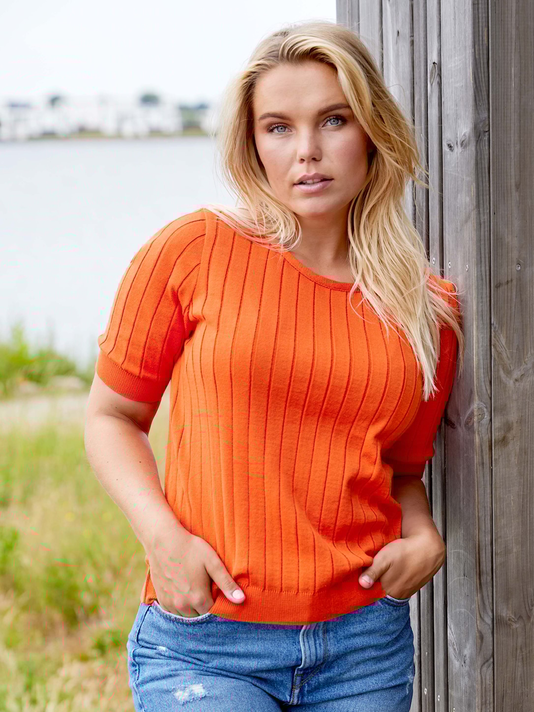 Skovhuus Kvinde Victoria T-shirt Carrot Orange M