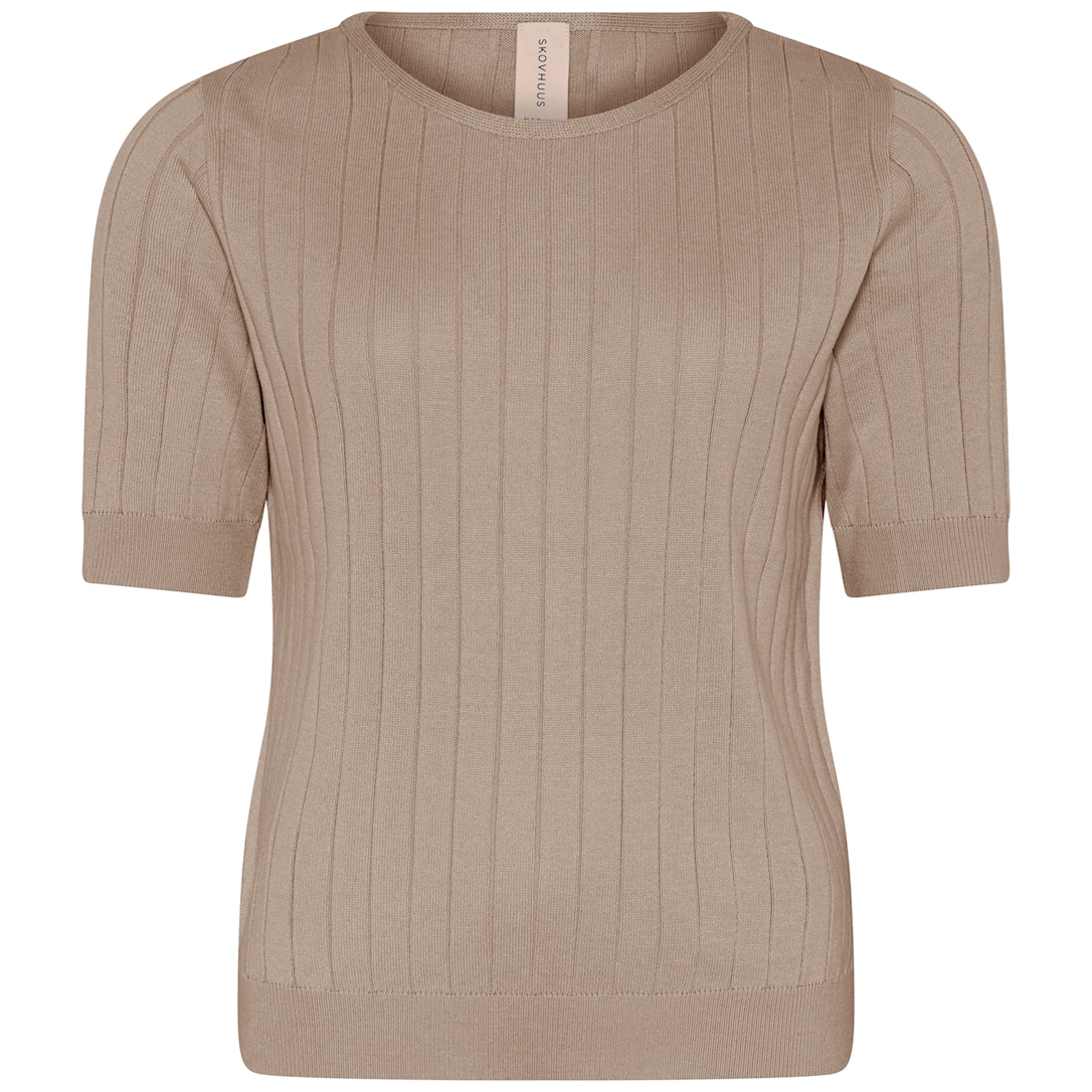 Skovhuus Kvinde Victoria T-shirt Coconut Brown M