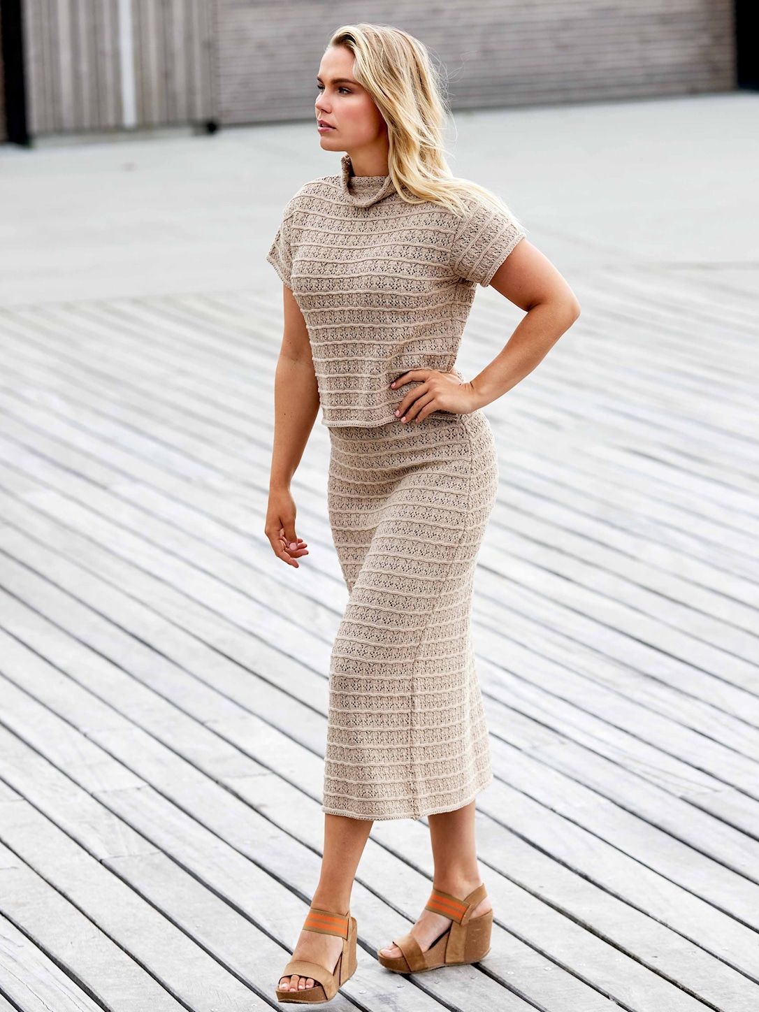 Skovhuus Kvinde Julie Nederdel Camel Beige M