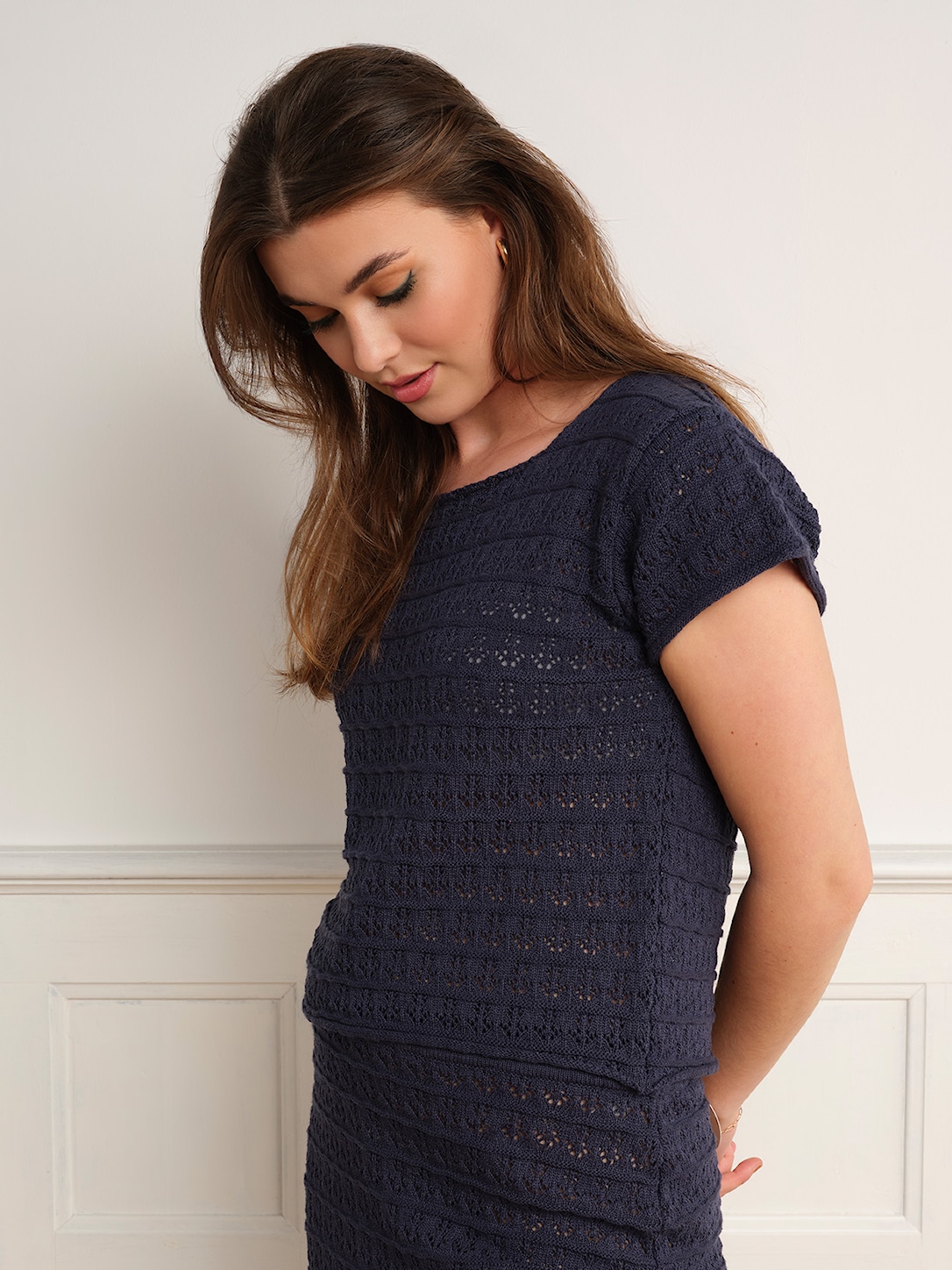 Skovhuus Kvinde Thit Kortærmet Bluse Jeans Blue M