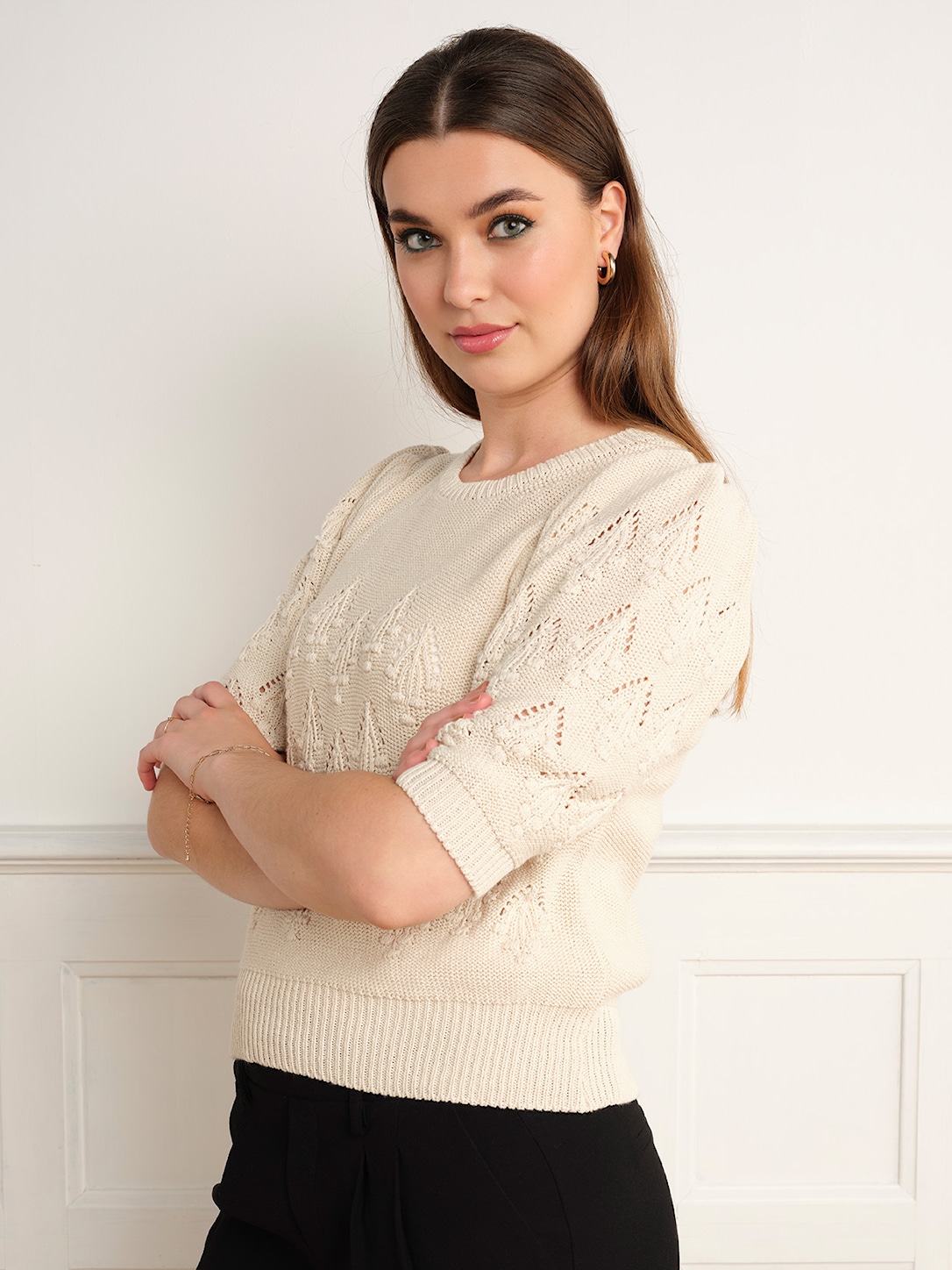 Skovhuus Kvinde Lone T-shirt Cream S