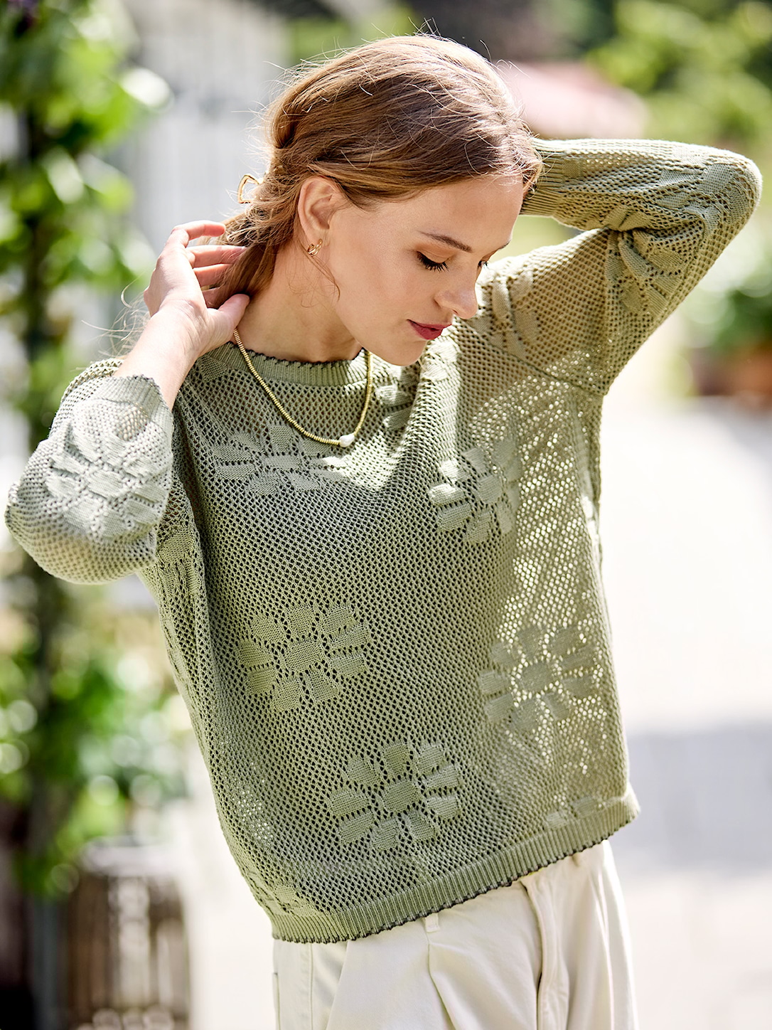 Skovhuus Kvinde Charlotte Strik Laurel Oak S