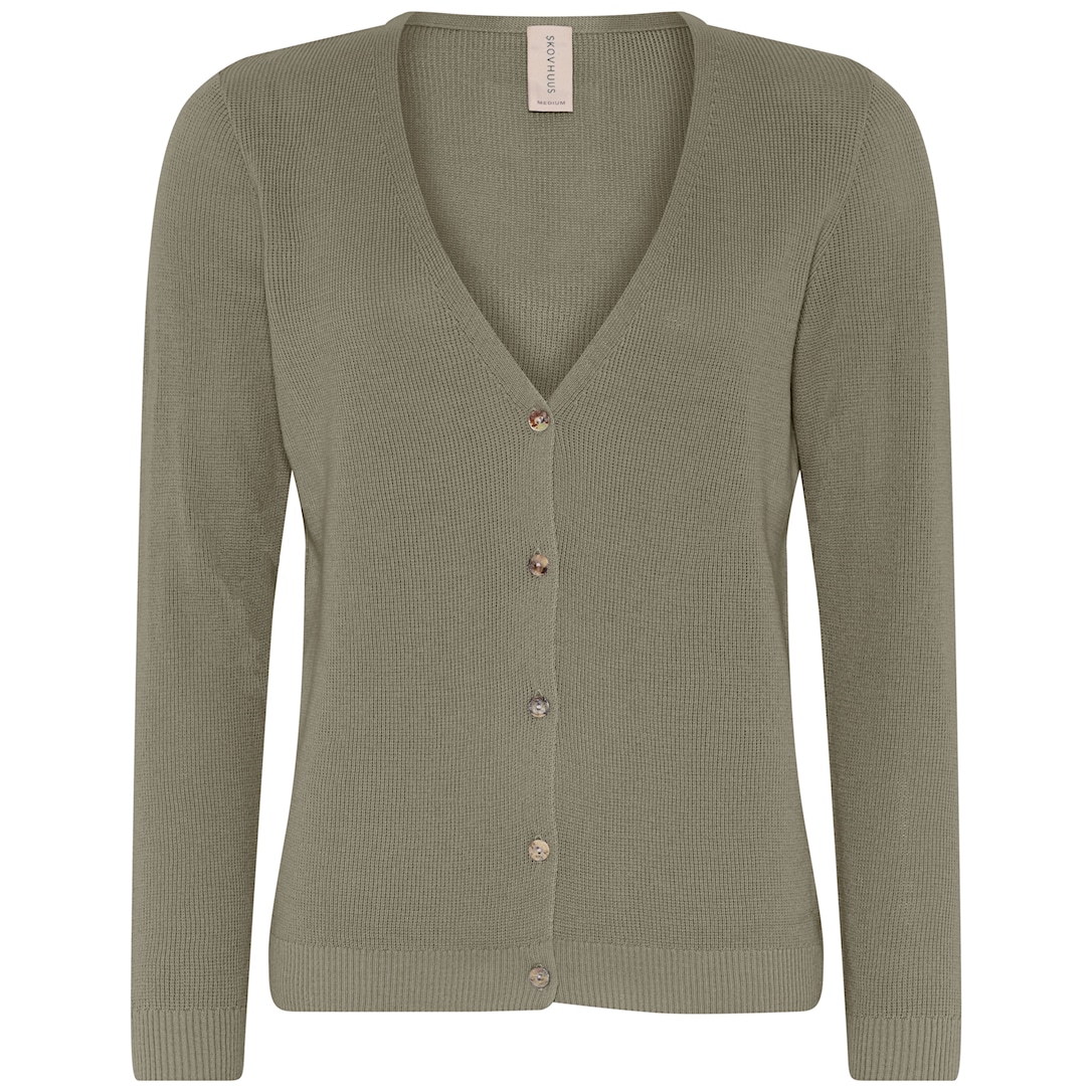 Skovhuus Kvinde Strik Cardigan Laurel Oak S