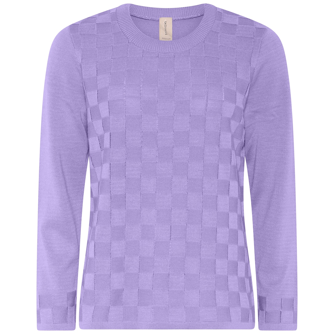 Skovhuus Kvinde Tanja Strikbluse Paisley Purple M