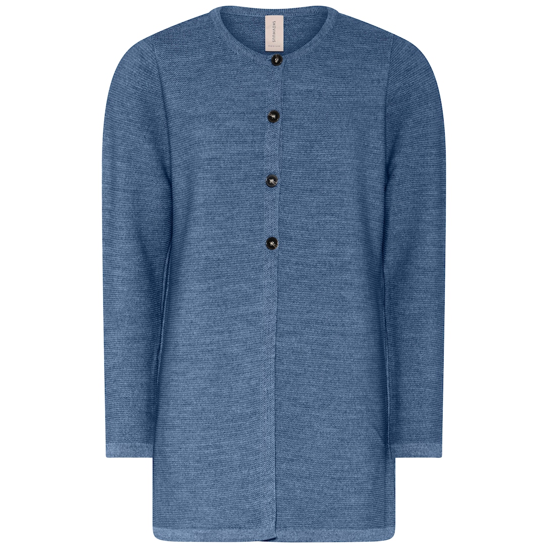 Skovhuus Kvinde Idun Lang Cardigan Indigo Blue S