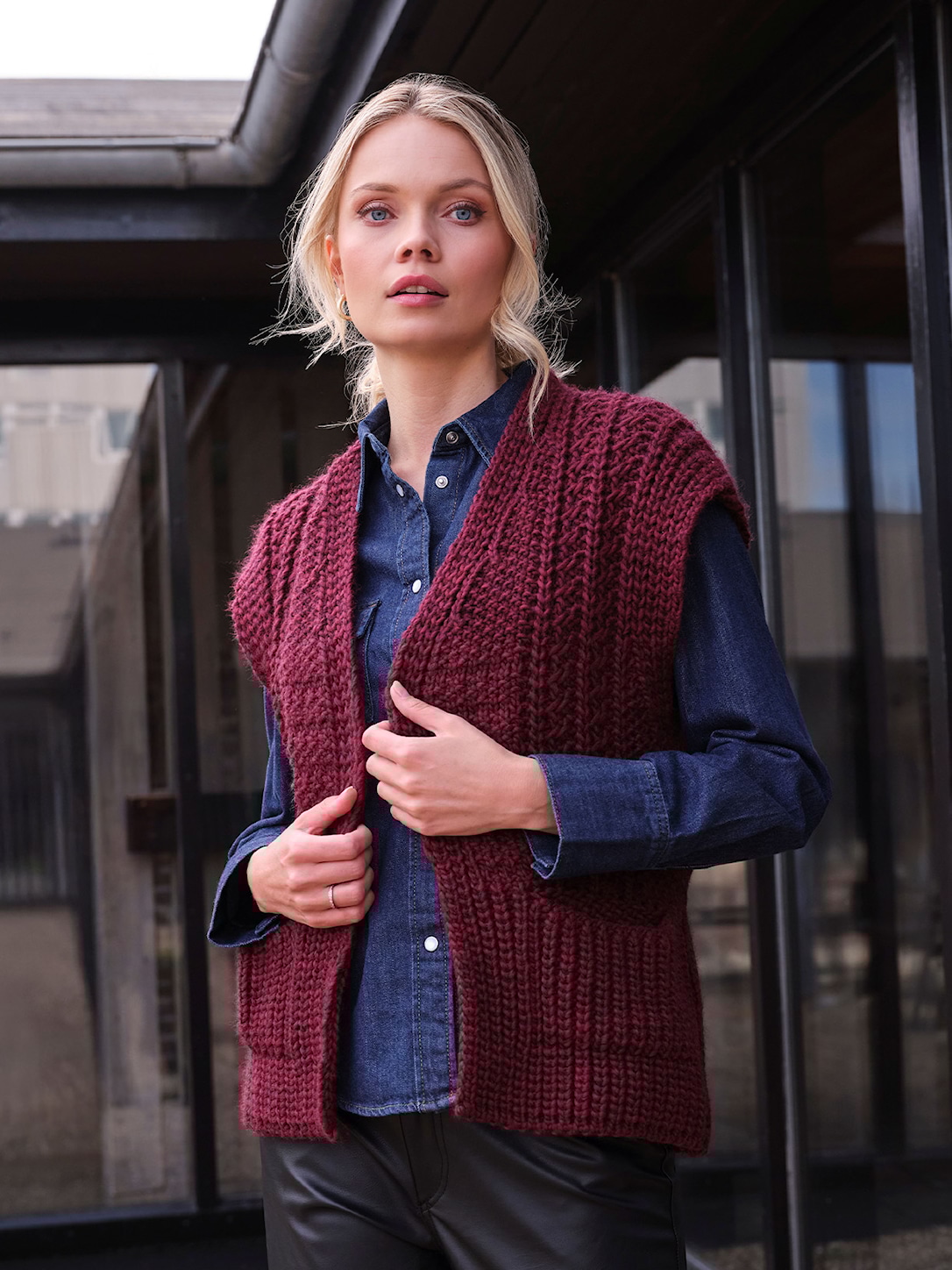 Skovhuus Kvinde Elise Vest Blackberry XXL