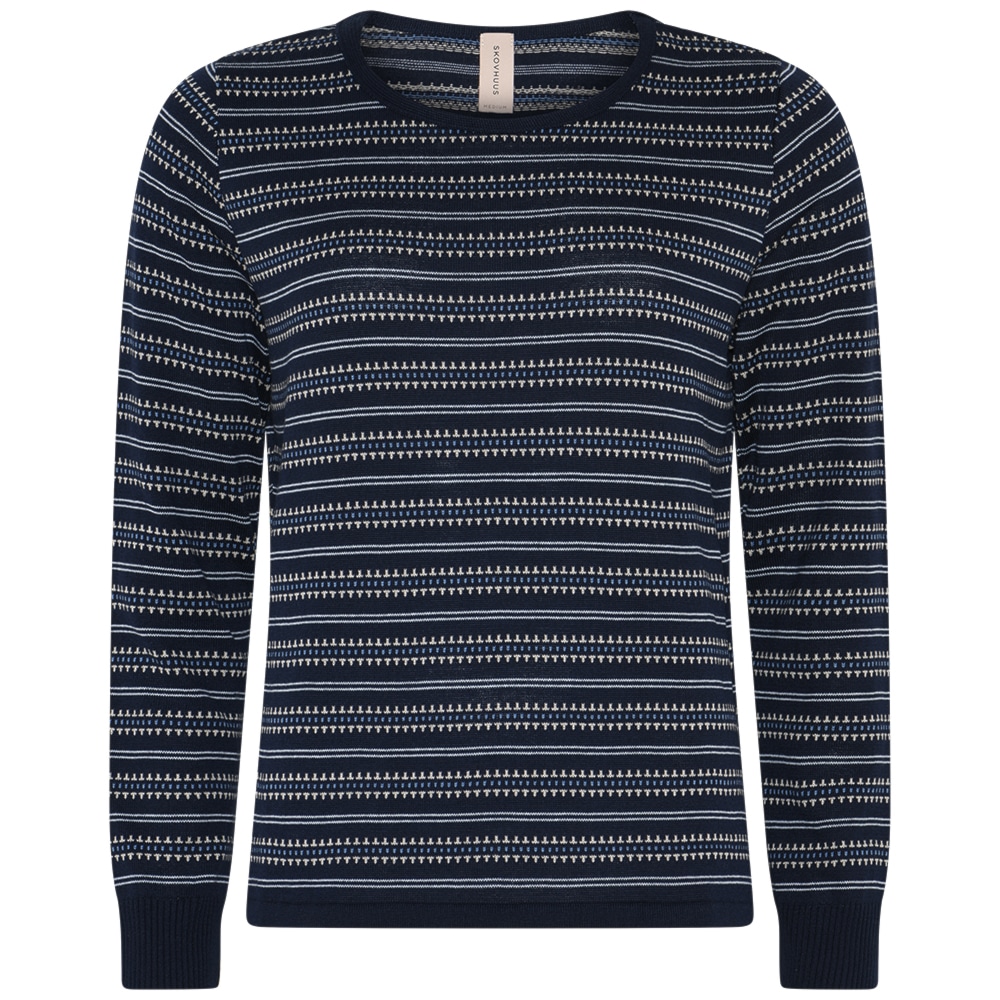 Skovhuus Kvinde Dicte Strikbluse Marine Blue M