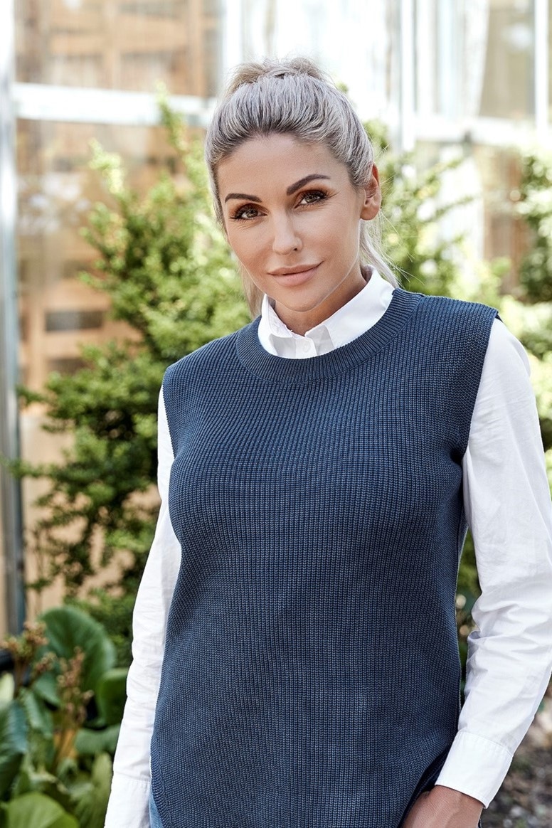 Skovhuus Kvinde Amelia Vest Jeans Blue