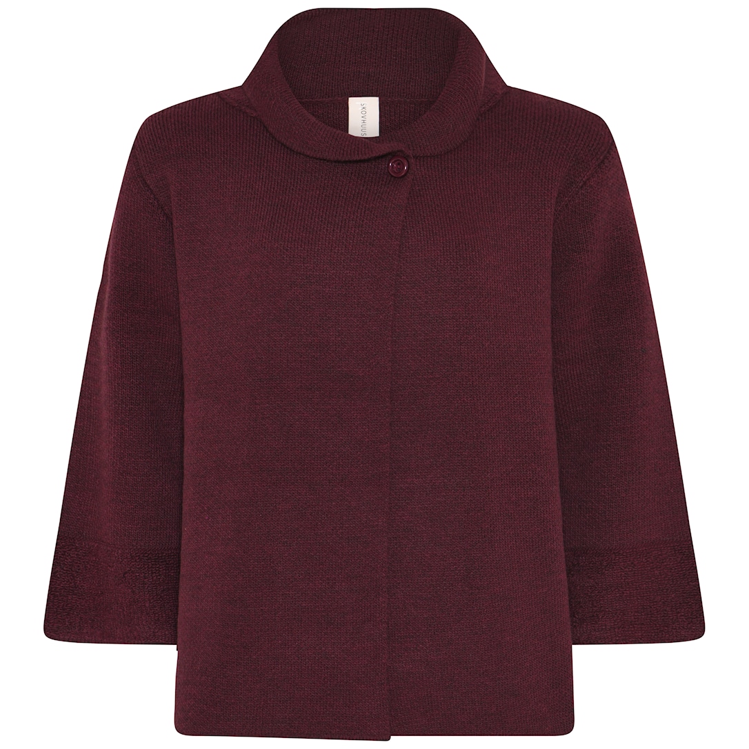 Skovhuus Kvinde Tilde Cardigan Sangria Red S