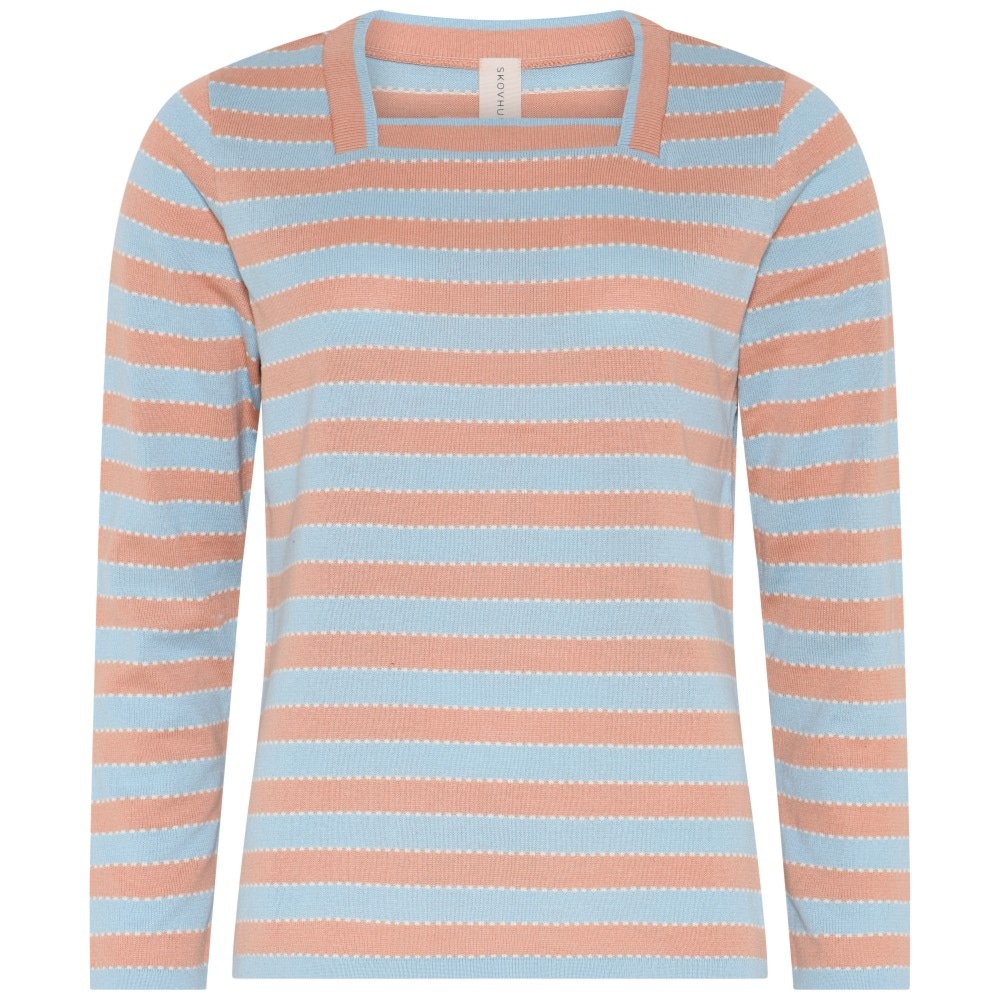 Skovhuus Kvinde Smila Strikbluse Sterling Blue S