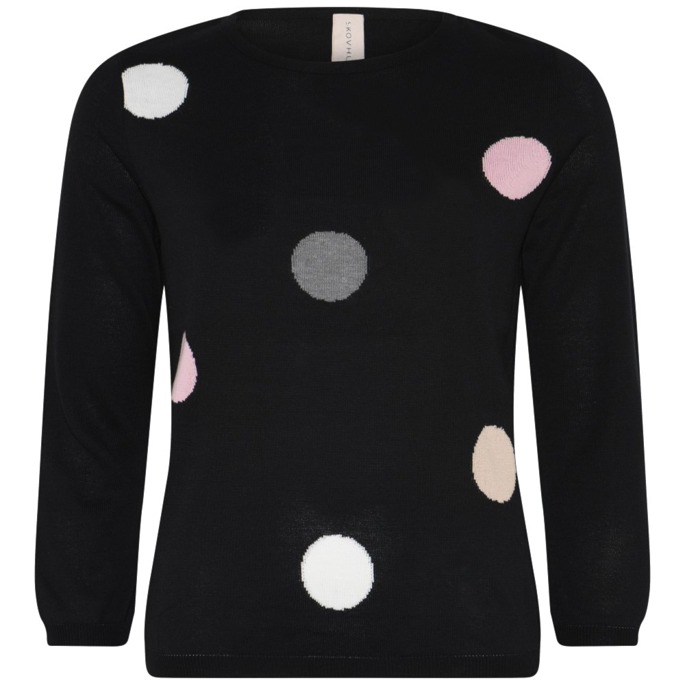 Skovhuus Kvinde Doris Strikbluse Black S