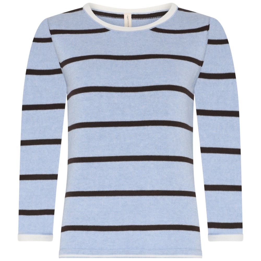 Skovhuus Kvinde Tyra Strikbluse Light Blue melange S