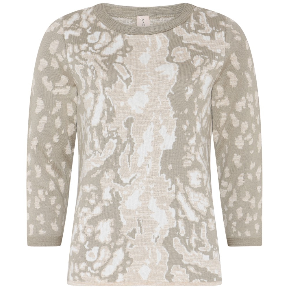 Skovhuus Kvinde Helga Bluse m. 3/4 Ærmer Bark Beige S