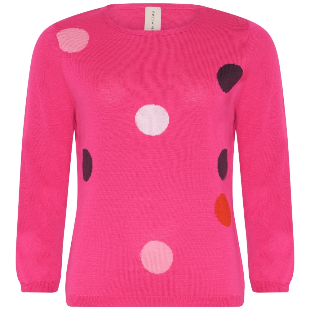 Skovhuus Kvinde Doris Strikbluse Malaga Pink S