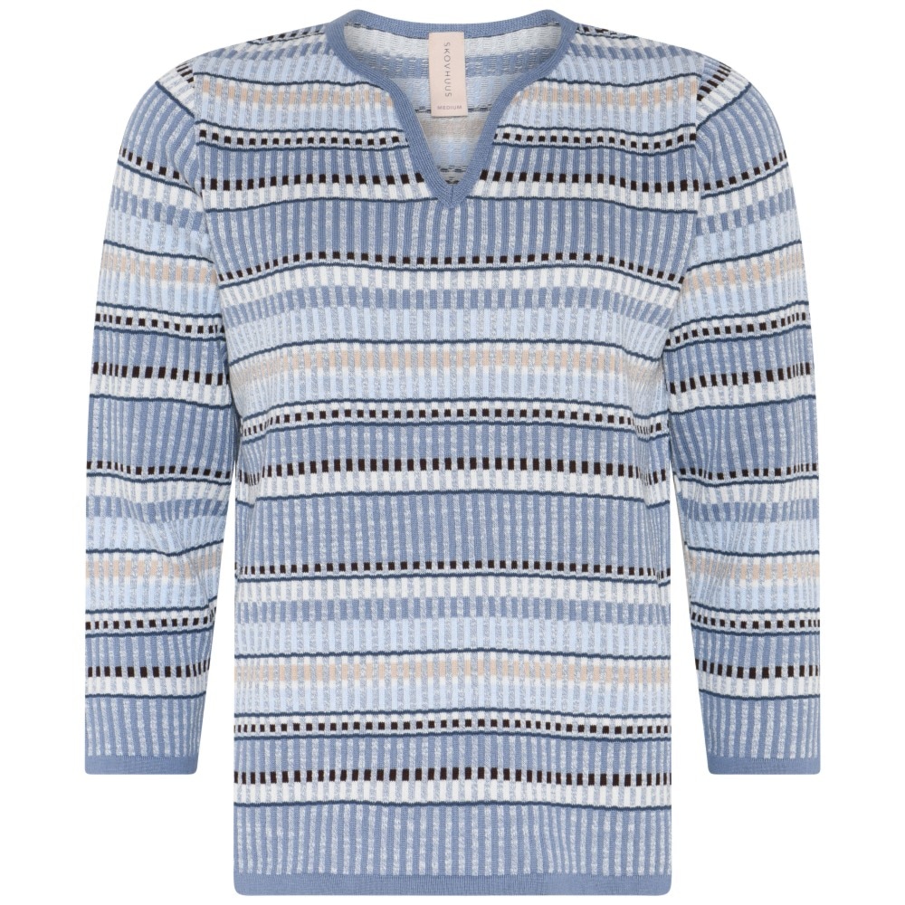 Skovhuus Kvinde Lydia Bluse m. 3/4 ærmer Peal Blue S