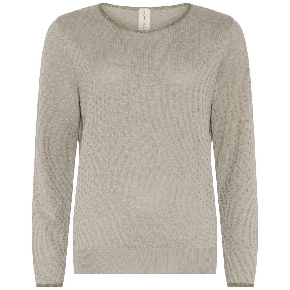 Skovhuus Kvinde Elva Bluse m. Glitter Detalje Rain Grey S