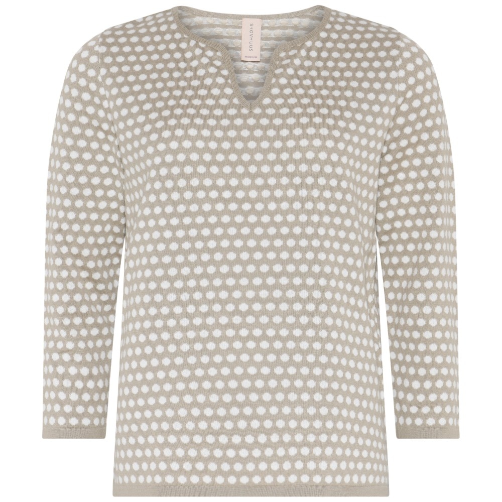 Skovhuus Kvinde Bodil Bluse m. 3/4 Ærmer Rain Grey S