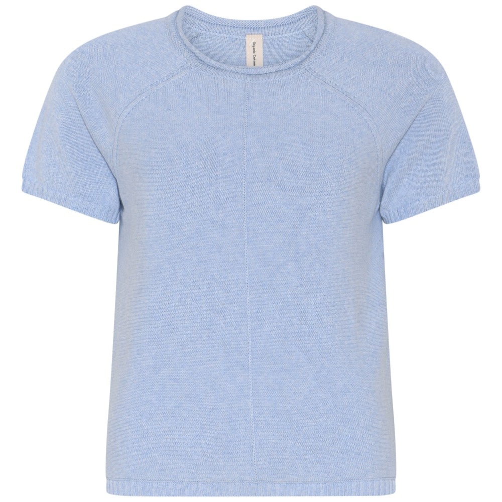 Skovhuus Kvinde Regitze T-shirt Light Blue Melange S