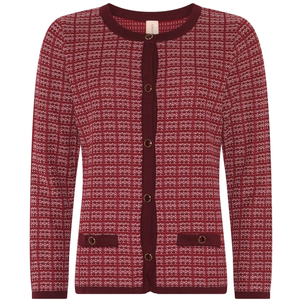 Skovhuus Kvinde Olivia Strik Cardigan Blackberry M
