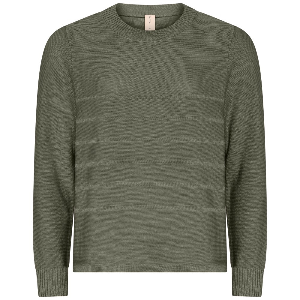 Skovhuus Kvinde Martha Strikbluse Amazon Green S