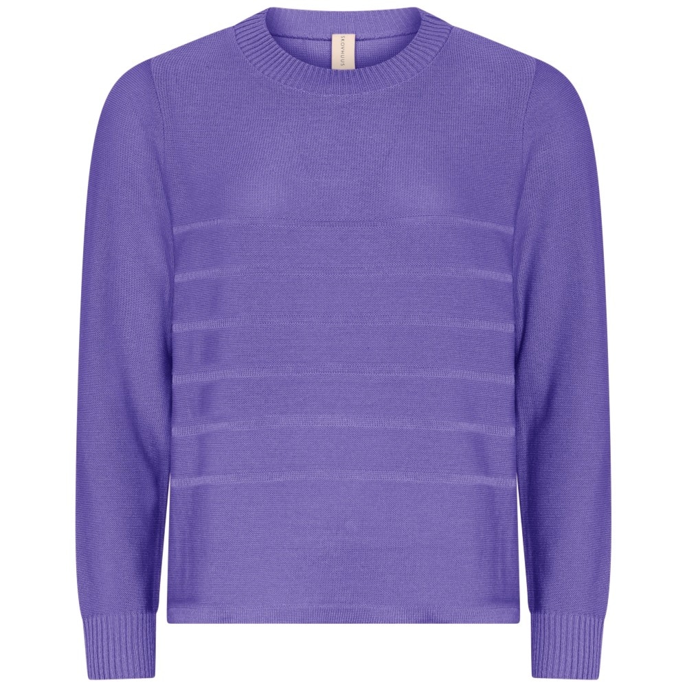 Skovhuus Kvinde Martha Strikbluse Passion Lilac XXL
