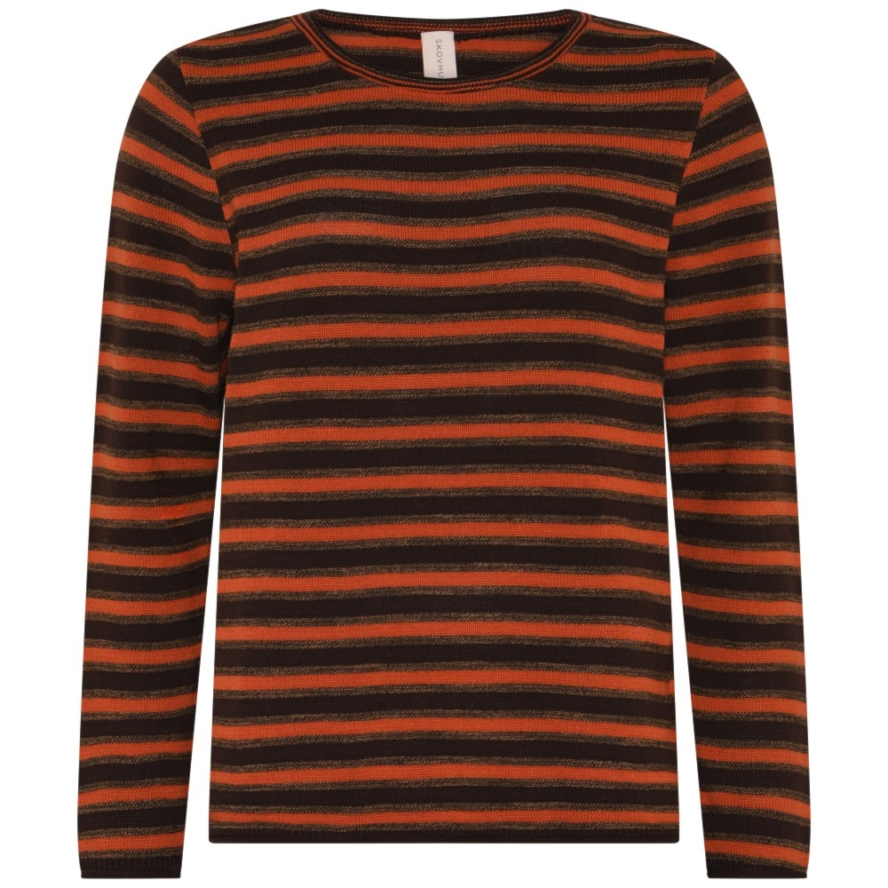 Skovhuus Kvinde Ann Strikbluse Nutella Brown M